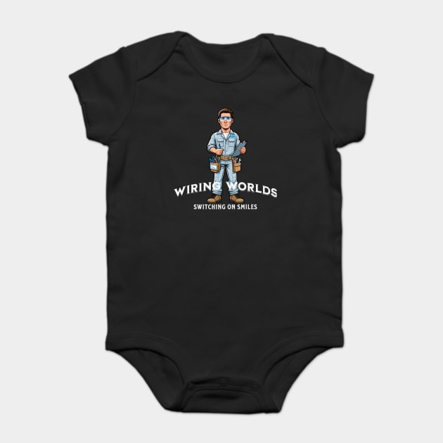 Wiring World Switching On Smiles Baby Bodysuit by Vinokurio